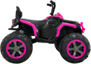 Bang Toys - Moto Elétrica Infantil Bravo G4 12V - com Rodas de Treinamento, Luzes de LED, Sons, Entrada USB/MP3 e Acelerador no Pedal - Suporta até 30kg - Cor Rosa