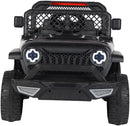 Bang Toys - Carrinho Elétrico Infantil Adventure 12V - com Luzes de LED, Sons, Entrada USB/MP3, Bluetooth, Controle Remoto - Suporta até 50kg - Cor Preto