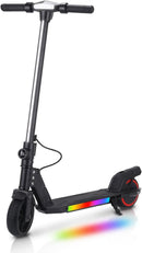 Patinete Elétrico Infantil Dobrável, 16km/h, Guidão Ajustável, 6-12 Anos