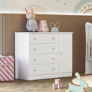 Cômoda Sapateira Infantil Doce Sonho 2561 Qmovi Branco