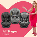Cadeira para Auto 0-36 Kg Isofix Litet All Stages Fix 2.0 Preta - BB450