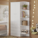 Guarda Roupa Roupeiro Infantil Doce Sonho 825 Qmovi Branco