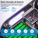 Hoverboard Elétrico - 6.5 " Roda, 4400 mAh Skate Elétrico, Autobalanceamento Inteligente, Bluetooth, LED, 15km/h, 120kg Carga Máxima - Ideal para Crianças e Adultos - Uso em Casa, Parque (Chama Gélida)