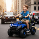 Carro Elétrico Infantil Policial 6v Frente/Ré Maxi Toys (Azul)