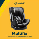 Safety 1st, Cadeirinha Multifix, 0 a 36kg, com Isofix, Grey Urban