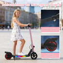 Patinete Elétrico Infantil de 2 Rodas, Velocidade Máxima 16km/h, Scooter Elétrica Dobrável e Leve para Crianças de 6 a 12 Anos, Design Seguro e Estável com Guidão Ajustável