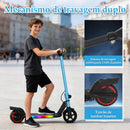 Patinete Elétrico Infantil de 2 Rodas, Velocidade Máxima 16km/h, Scooter Elétrica Dobrável e Leve para Crianças de 6 a 12 Anos, Design Seguro e Estável com Guidão Ajustável