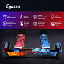 Hoverboard 6,5” com Bluetooth e Iluminação LED, Patinete Elétrico de Equilíbrio para Crianças e Jovens Dança do Gelo e Fogo